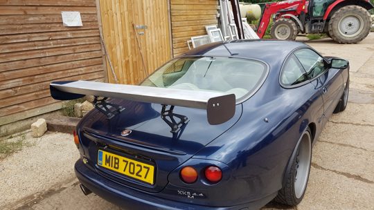 Jaguar rear wing machining detail